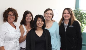 photo of Clarisse Mousseau with colleagues