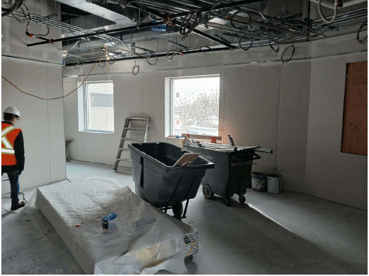 Bethesda Regional Health Centre Main floor staff progress