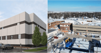 Bethesda Regional Health Centre west side rendering and progress photo