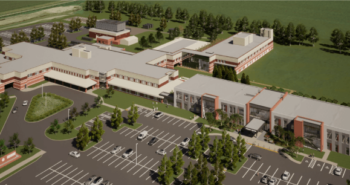 Boundary Trails Health Centre rendering aerial view