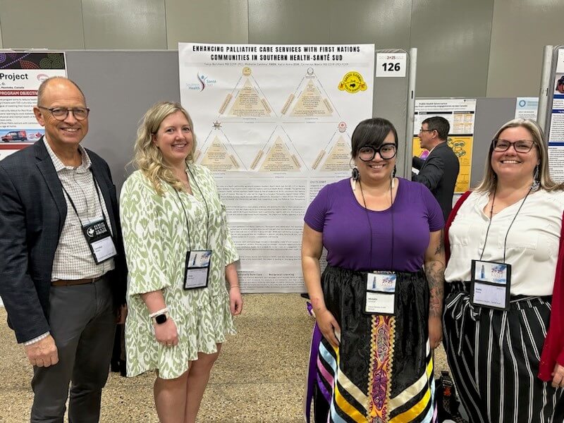 project partners from left to right Dr Woelk, Dr Borchers, Michelle Cardinal and Katie Asma