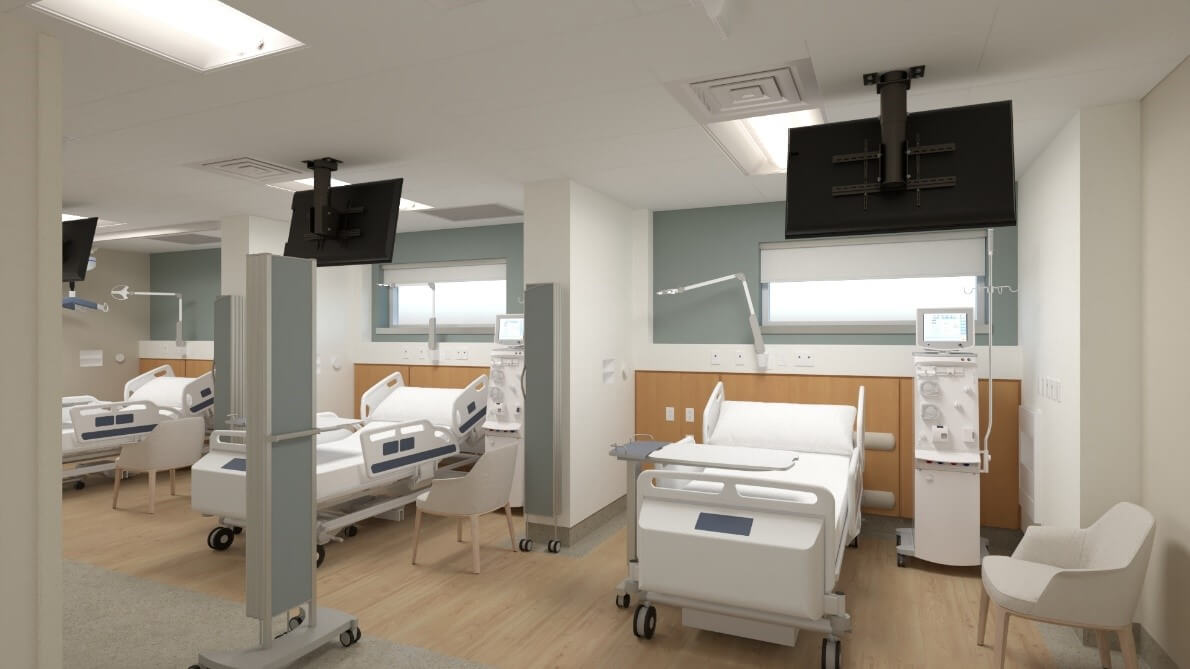 rendering of the renal unit