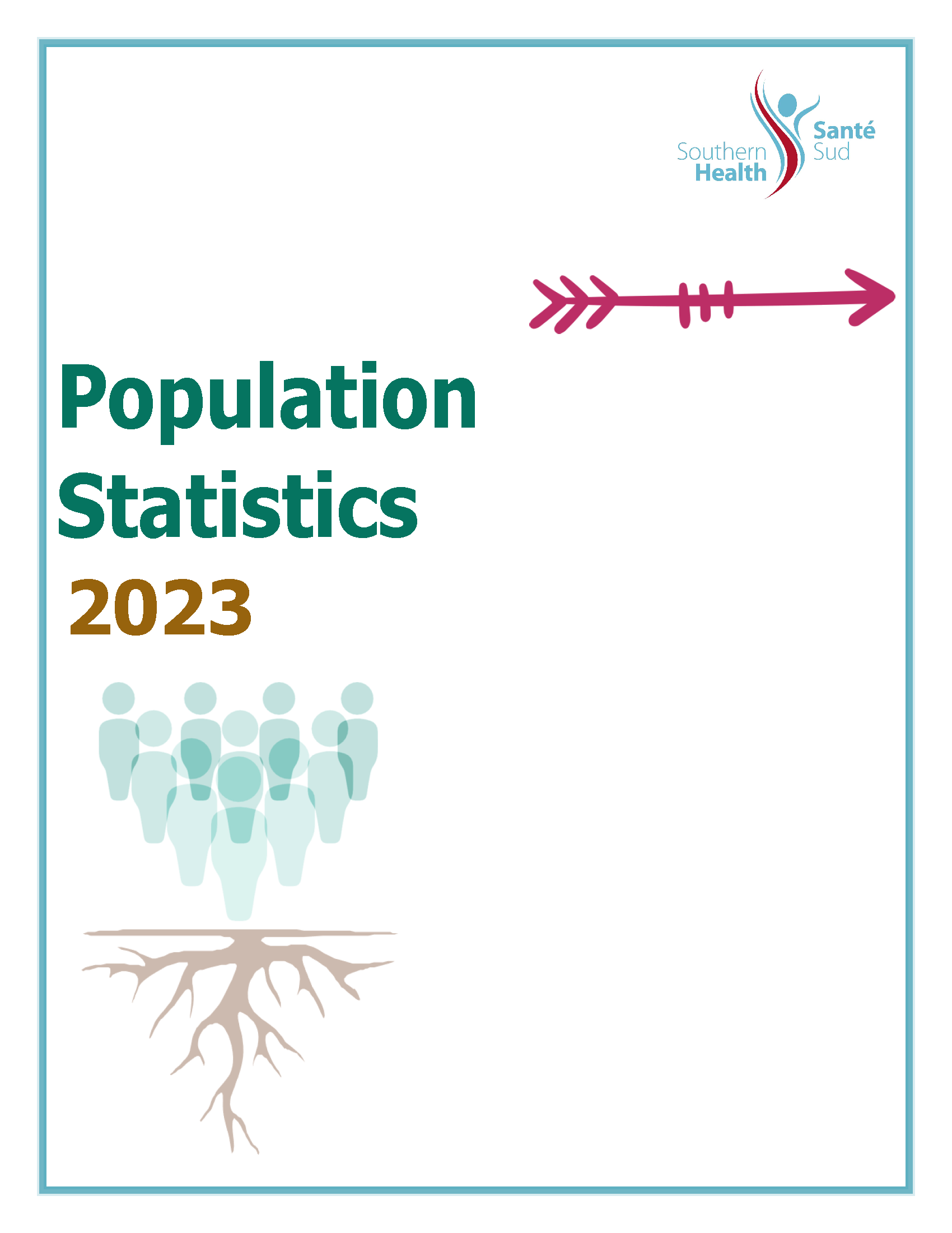 Cover of the population statistics 2023 report