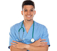 male nurse with stethescope