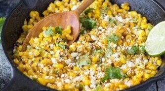 pan with corn and other ingredients